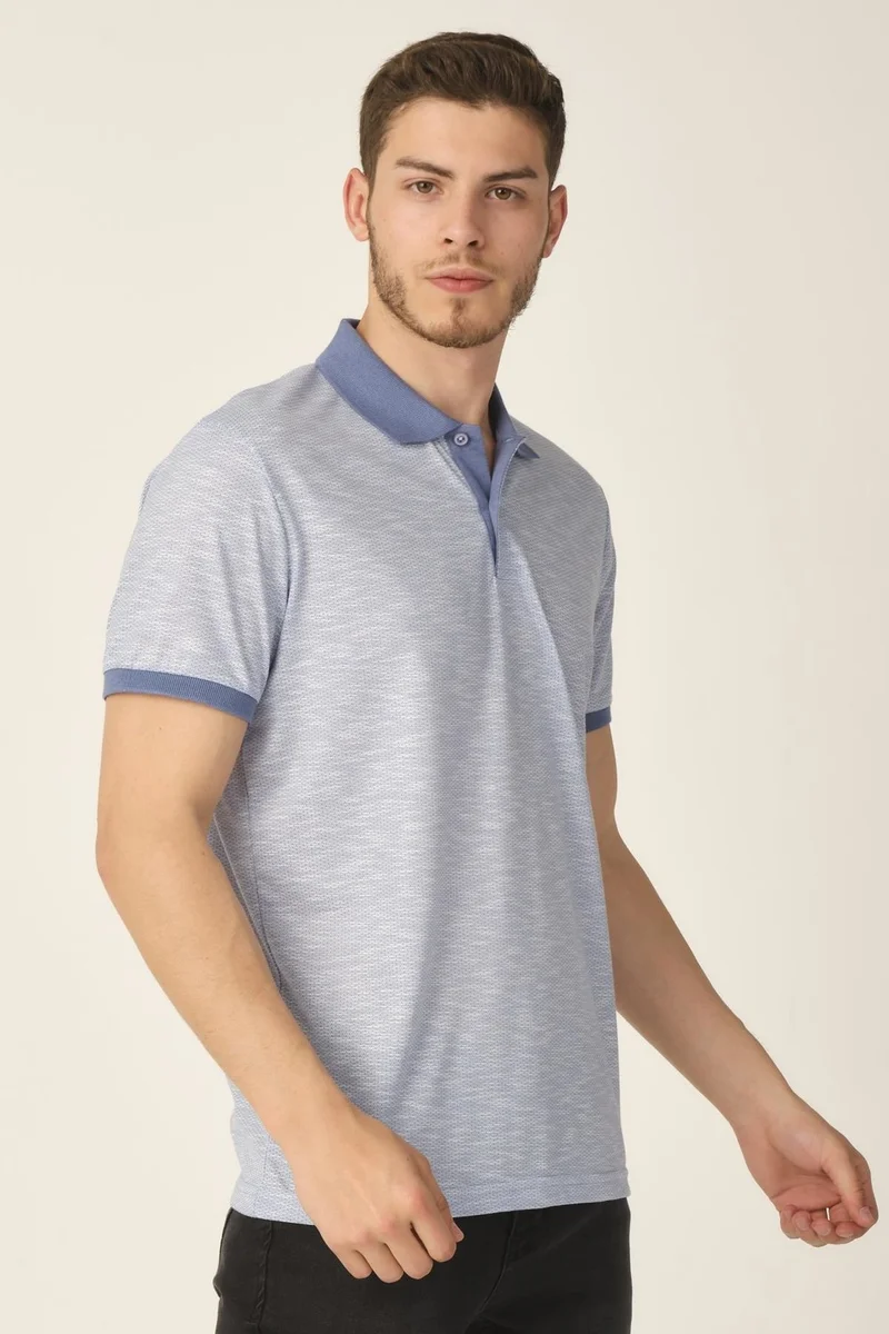 Alexander Gardi Alexandergardi Jacquard Polo Neck T-Shirt (E21-8101)