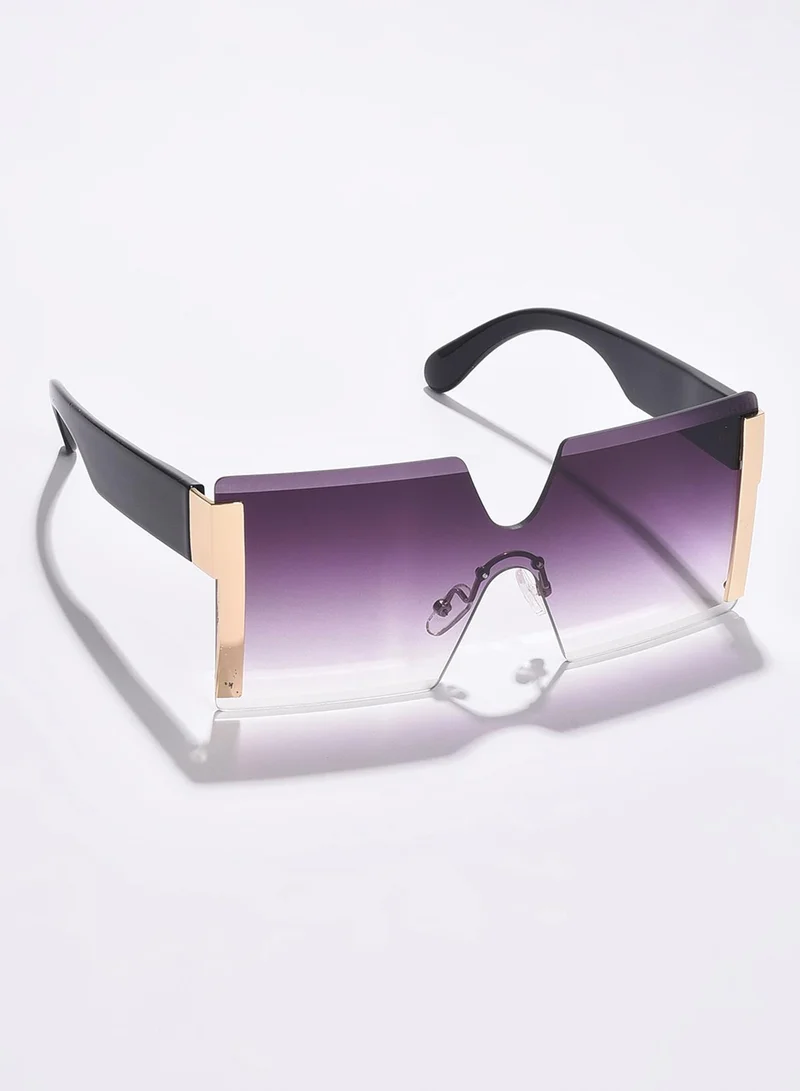 صوص هاوت Purple Lens Purple Oversized Sunglasses
