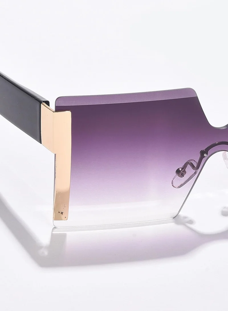 صوص هاوت Purple Lens Purple Oversized Sunglasses