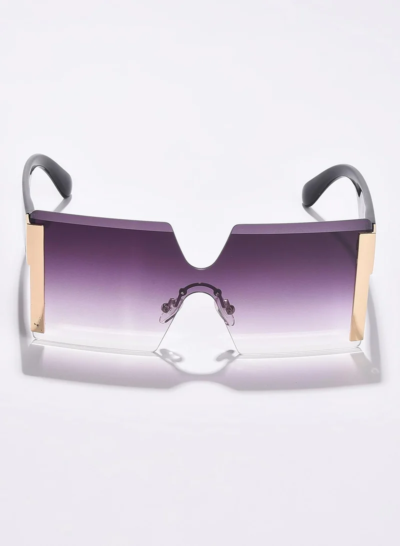 Haute Sauce Purple Lens Purple Oversized Sunglasses