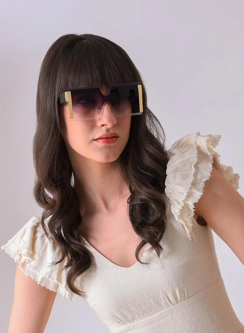 Haute Sauce Purple Lens Purple Oversized Sunglasses
