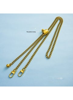Arabest 1 x 5 pcs Pineapple Texture Adjustable Shoulder Strap Bag Chain Gold-colored grinding chain pineapple pattern ball 