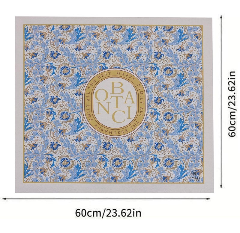 Home-Cloud Non-Slip Washing Machine Mat – Durable Waterproof Protective Cover for Washer & Dryer, Dust-Resistant Mat Ideal for Laundry Room & Kitchen Appliances | 60x60cm (Beige_Blue) - Image 2