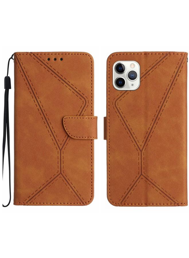Zaboon Case For iPhone 11 Pro Max Stitching Embossed Leather Phone Case - Image 1