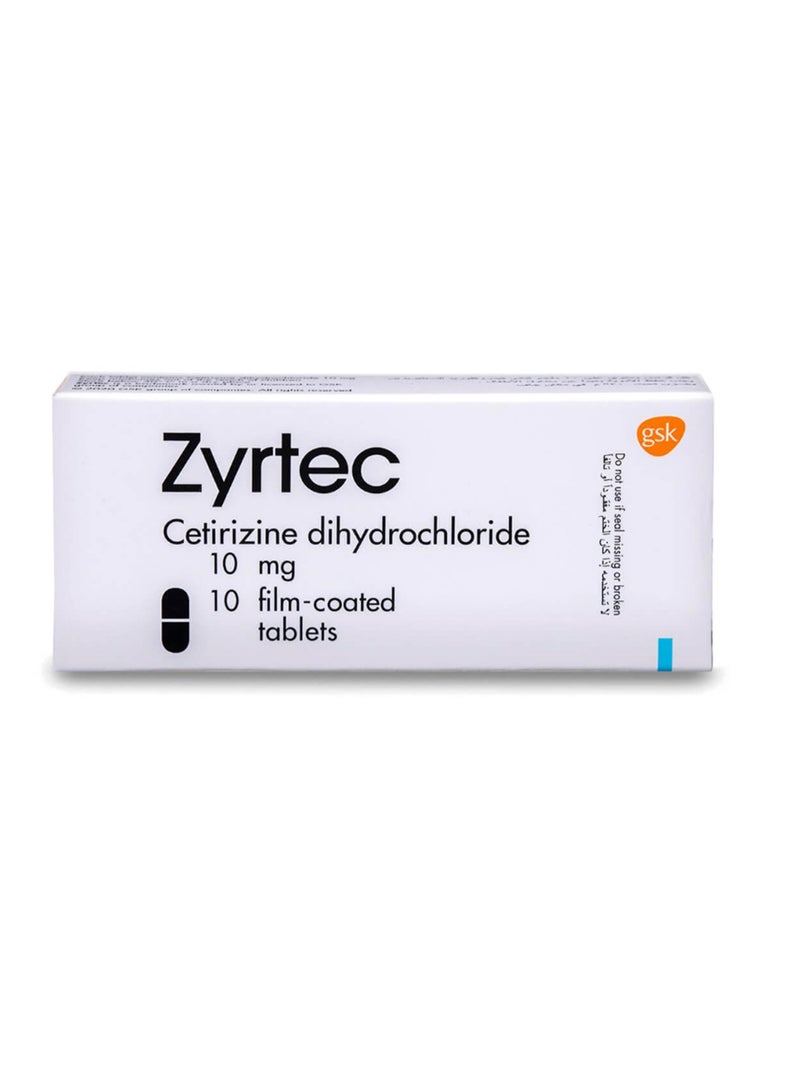 Zyrtec 10 Mg Tablet 10 Pcs