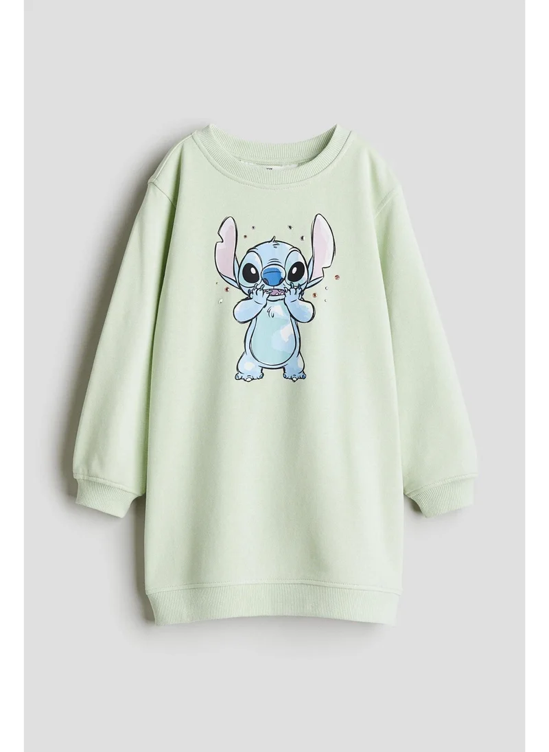 H&M Printed sweatshirt dress