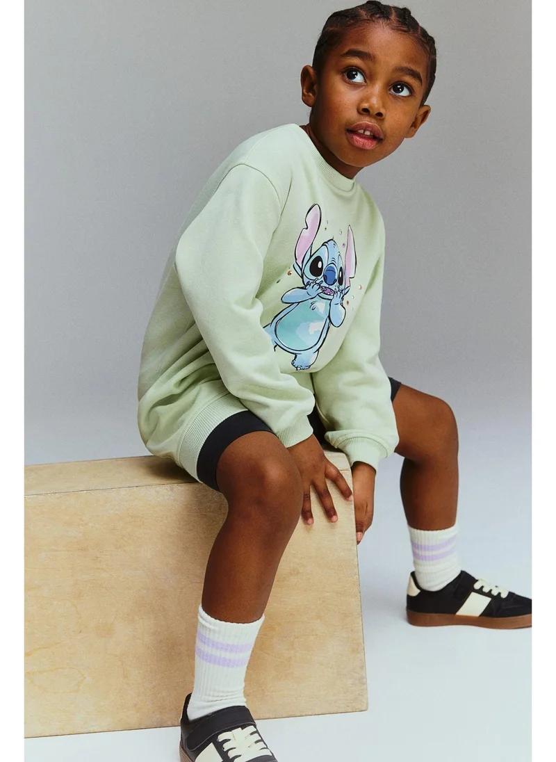 H&M Printed sweatshirt dress