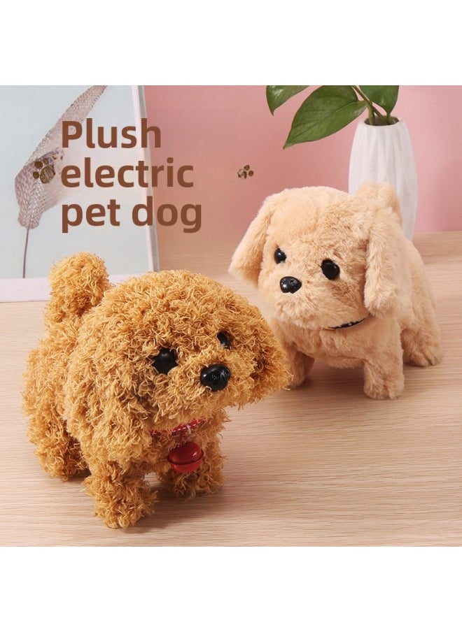 Children's Toy Dog Electric Stuffed Dog Can Walk Sound Stall Electronic Pet Simulation Machine Dog Wholesale-Color:Large Size-bichon Frize-Specifications:Color Box  - Image 2
