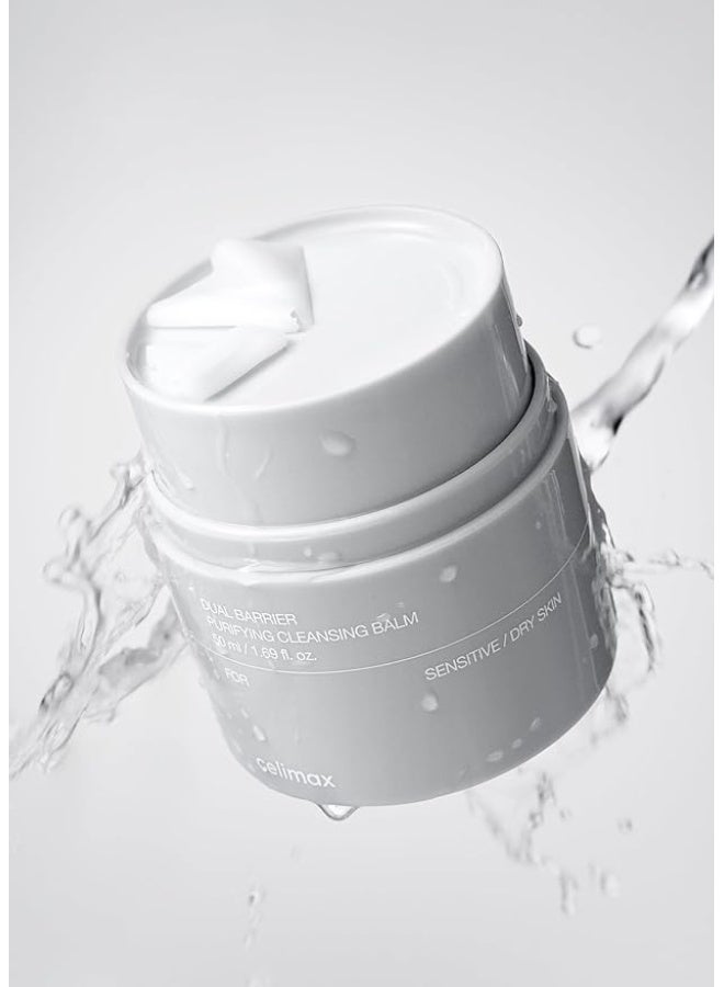 celimax Dual Barrier Purifying Cleansing Balm | with Ceramides, Waterproof Makeup Remover, Pore Cleansing, Daily Use Cleanser, Grind Container, 50ml - Image 2