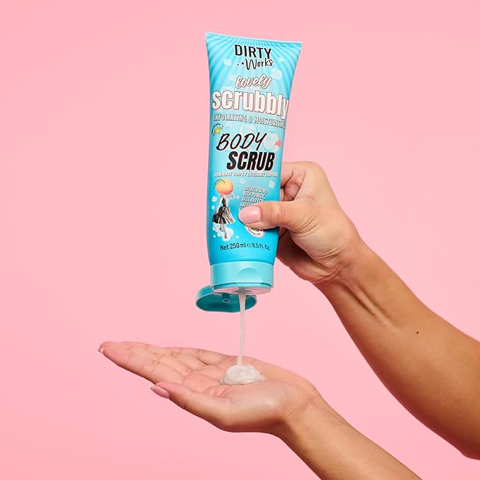 Dirty Works Lovely Scrubbly Shea Butter Body Scrub Soft Exfoliating Hydrating Skin Scrub 250ml - Image 2