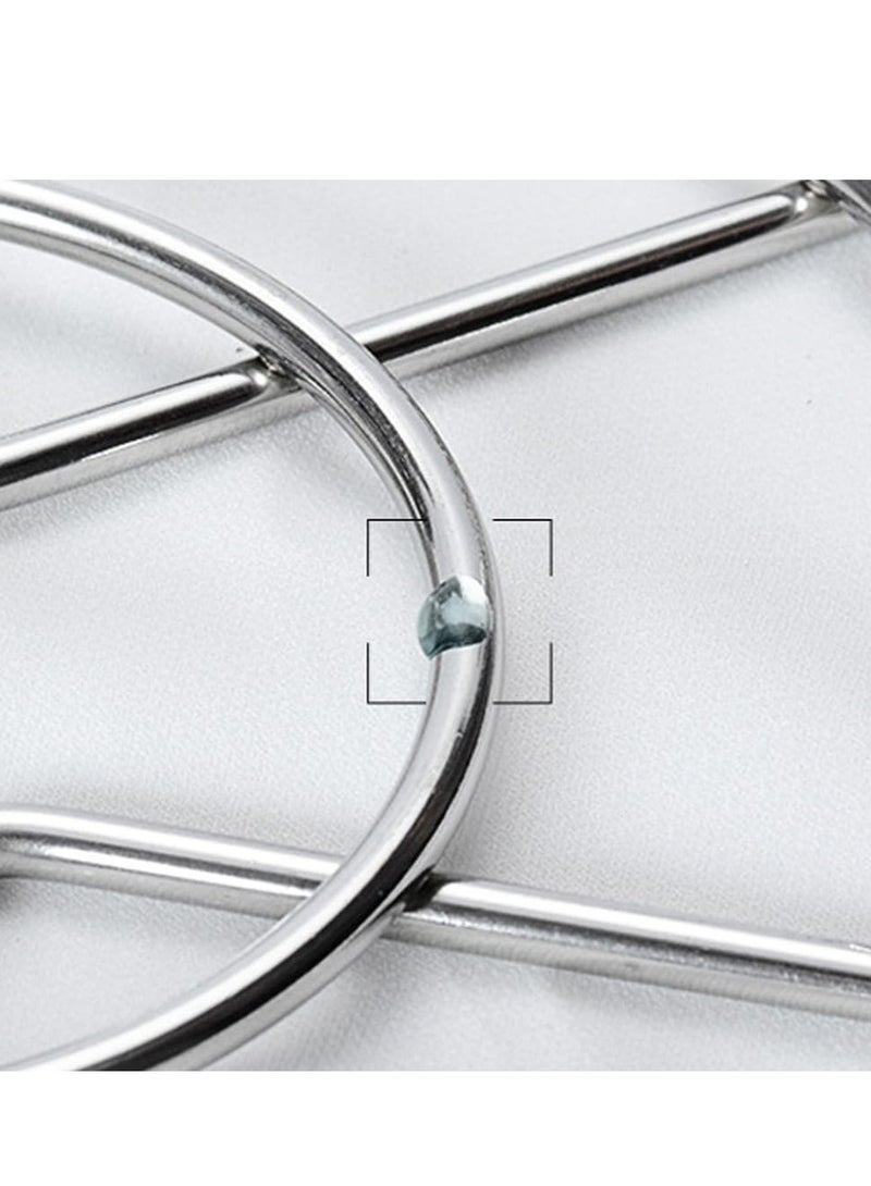 إسكدنيا 304 حامل بخار للبيض بثلاث أرجل من الفولاذ المقاوم للصدأ، حامل بخار للمطبخ من الفولاذ المقاوم للصدأ، حامل أطباق - Image 3