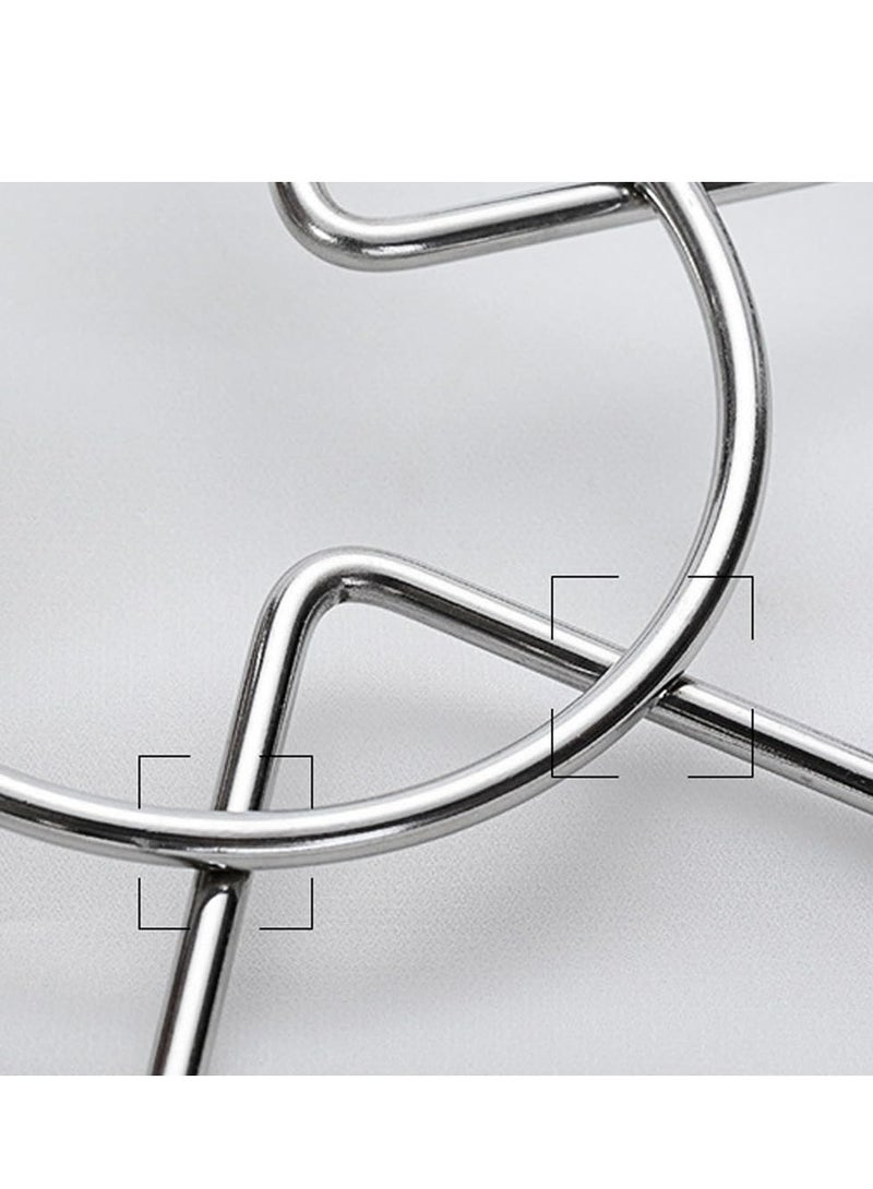 إسكدنيا 304 حامل بخار للبيض بثلاث أرجل من الفولاذ المقاوم للصدأ، حامل بخار للمطبخ من الفولاذ المقاوم للصدأ، حامل أطباق - Image 4