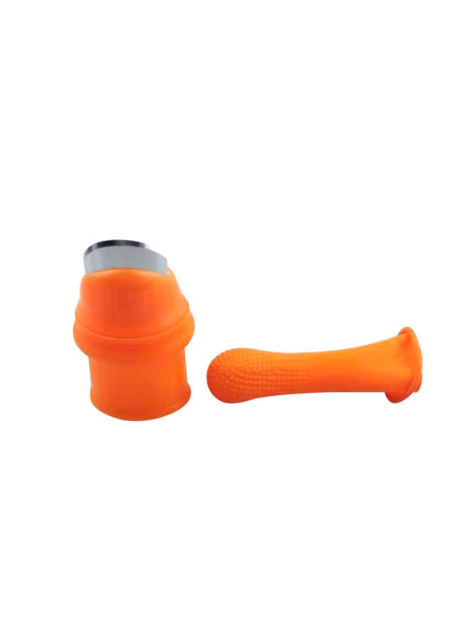 NIBEMINENT Silicone Thumb Knife Separate Rubber Finger Cot Orange - Image 3