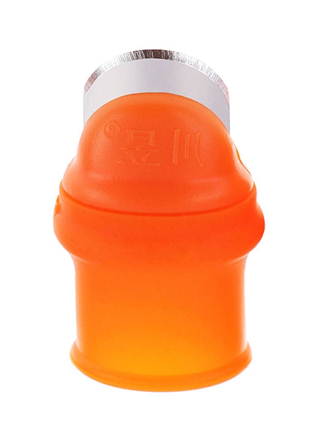 NIBEMINENT Silicone Thumb Knife Separate Rubber Finger Cot Orange - Image 1