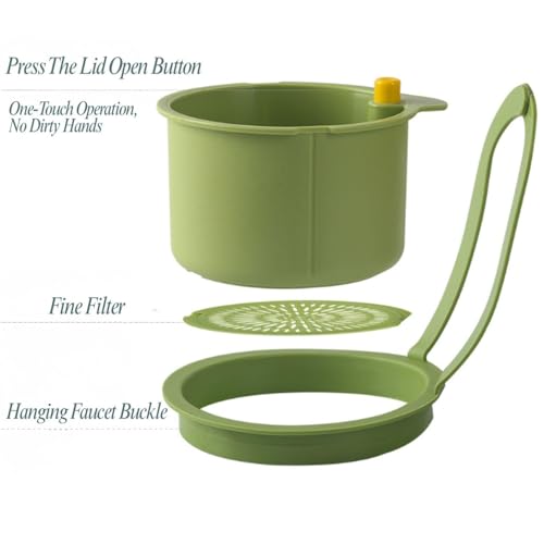 MOROVIK Sink Strainer Basket, Self-Cleaning Press Automatic Dumping Kitchen Drain Food Waste Catcher, Easy Drain Filter with Bottom Release for Kitchen Basin, Durable, Drains & Strainers (MULTI 2) - Image 5