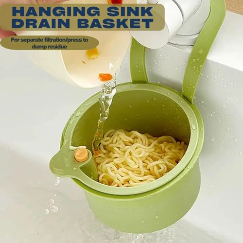 MOROVIK Sink Strainer Basket, Self-Cleaning Press Automatic Dumping Kitchen Drain Food Waste Catcher, Easy Drain Filter with Bottom Release for Kitchen Basin, Durable, Drains & Strainers (MULTI 2) - Image 4