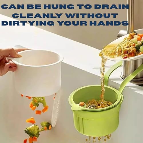 MOROVIK Sink Strainer Basket, Self-Cleaning Press Automatic Dumping Kitchen Drain Food Waste Catcher, Easy Drain Filter with Bottom Release for Kitchen Basin, Durable, Drains & Strainers (MULTI 2) - Image 3