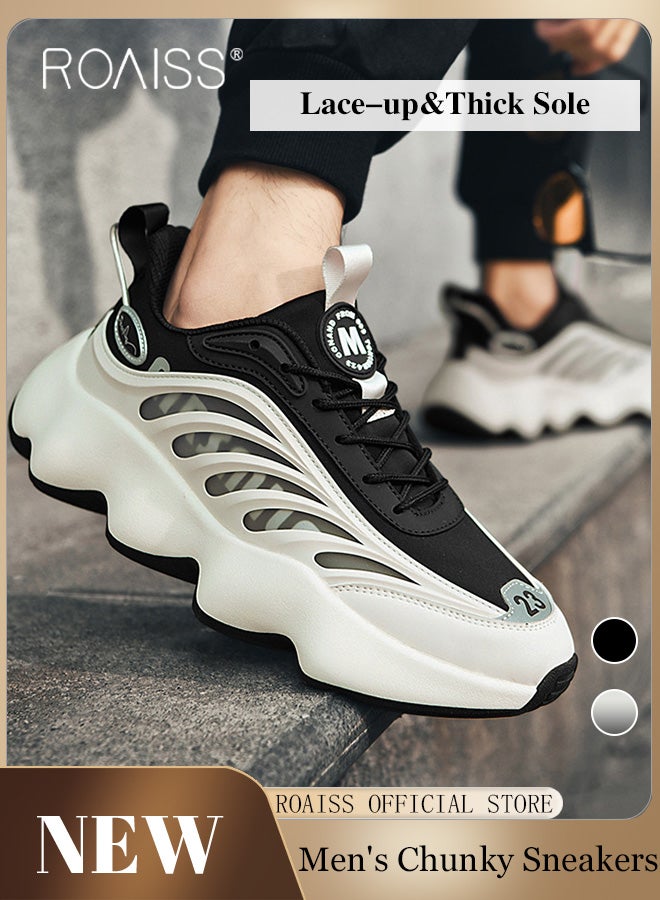 رويس أحذية رياضية أنيقة للرجال، أحذية برباط غير قابلة للانزلاق، أحذية رياضية مريحة للرجال، مناسبة للارتداء اليومي والأنشطة الخارجية - Image 1