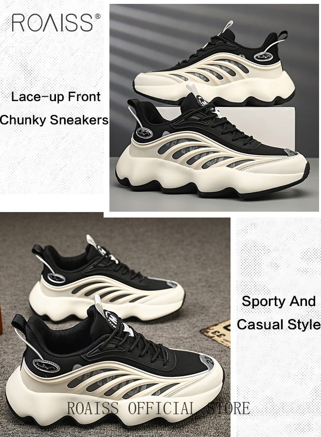 رويس أحذية رياضية أنيقة للرجال، أحذية برباط غير قابلة للانزلاق، أحذية رياضية مريحة للرجال، مناسبة للارتداء اليومي والأنشطة الخارجية - Image 4