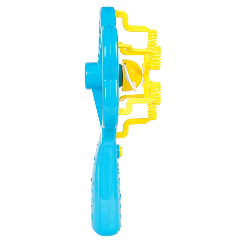 Hamleys لعبة نفخ الفقاعات فلورا مع 1 عبوة من محلول الفقاعات | لعبة فقاعات للعب الممتع في الداخل/الخارج لجهاز فقاعات للأطفال 3 سنوات فما فوق | مثالية لحفلات عيد الميلاد والمرح في الهواء الطلق في الصيف أو الحفلات باللون الأزرق - Image 4