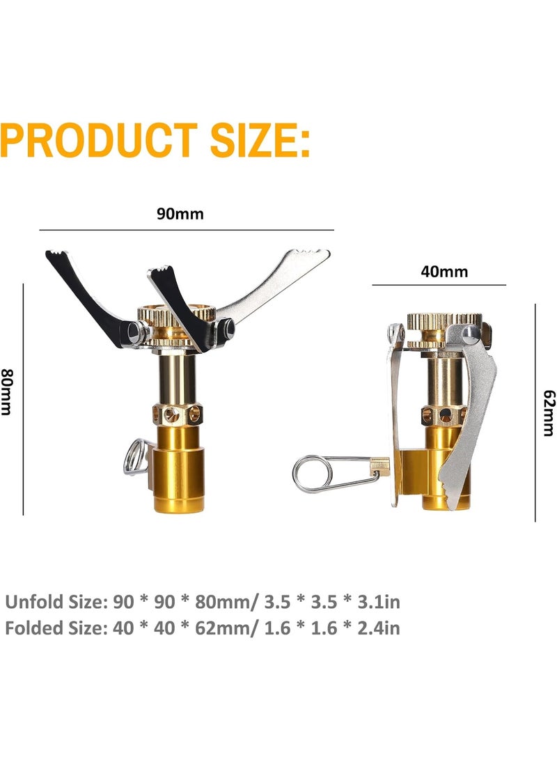 دي إل سي  موقد تخييم محمول للتخييم والرحلات الخارجية مزود بموقد غاز قابل للطي بقوة 1600 واط للطهي والنزهات والمشي لمسافات طويلة - Image 4