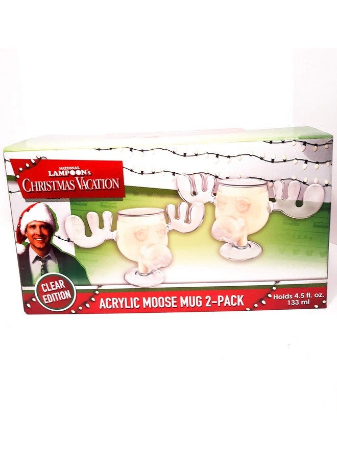 ICUP Christmas Vacation 2 pc Acrylic 4.5 oz Moose Head Shaped Cup Set - Image 2