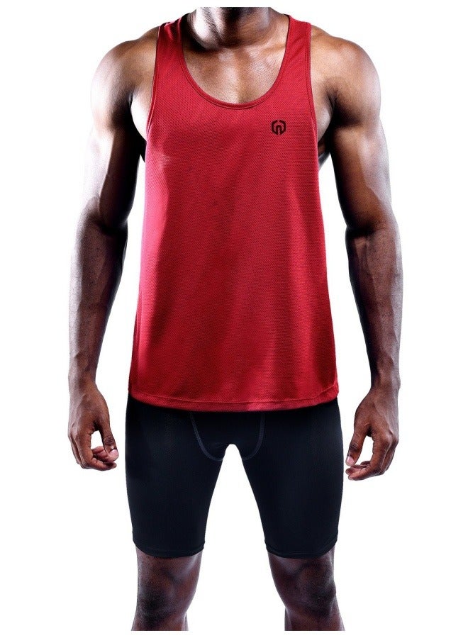 NIBEMINENT Unisex Performance Running Tank Top for Marathon Training, Track & Field, Fitness Workouts - Quick-Dry Breathable Lightweight Sports Shirt with Athletic Cut  - Image 3