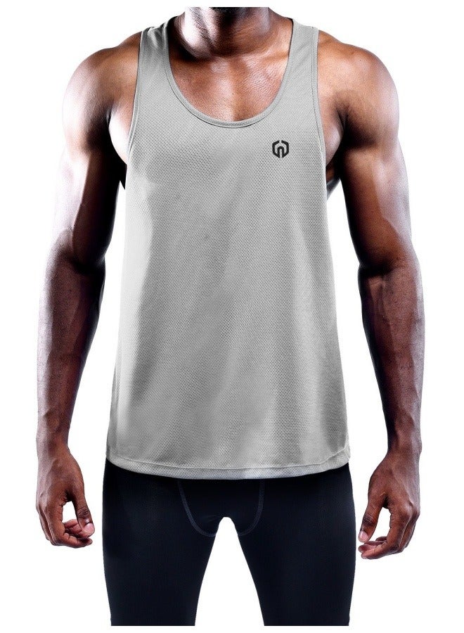 NIBEMINENT Unisex Performance Running Tank Top for Marathon Training, Track & Field, Fitness Workouts - Quick-Dry Breathable Lightweight Sports Shirt with Athletic Cut  - Image 2