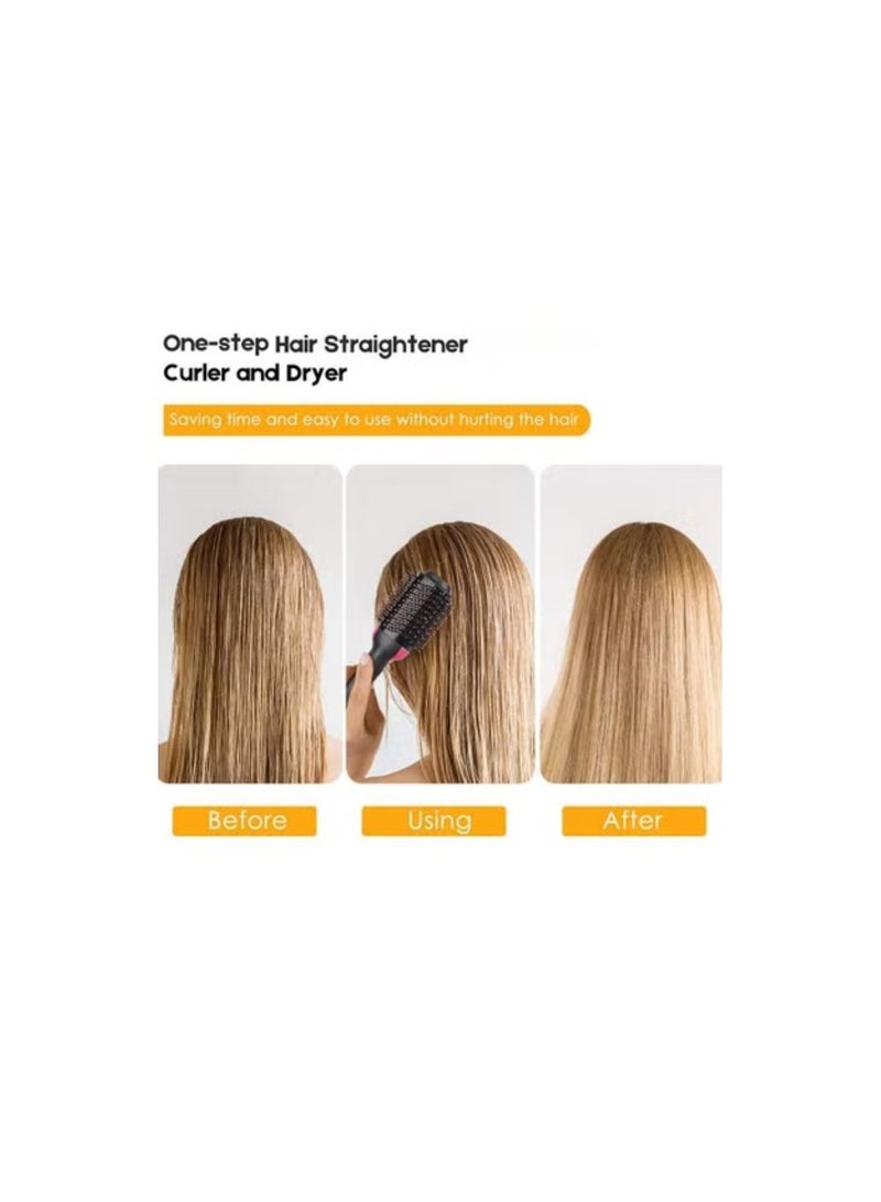 Hair Dryer & Volumizer, 1 Step, Professional Hot Air Brush, Comb, Curling Iron, Hair Straightener Brush - Image 2