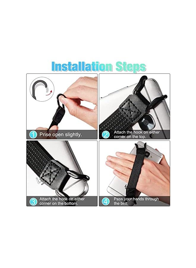 KASTWAVE 6 Pieces Mobile Phone Security Hand Strap Holder Security Hand Strap Holder Phone Security Hand Grip Phone Accessory For 5.2-7.5 Inch Smartphones - Image 2