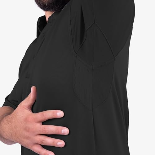 Propper Men's I.C.E. Men's Short Sleeve Performance Polo Shirt, Black, Large Regular - Image 5