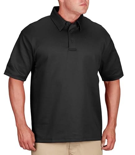Propper Men's I.C.E. Men's Short Sleeve Performance Polo Shirt, Black, Large Regular - Image 4