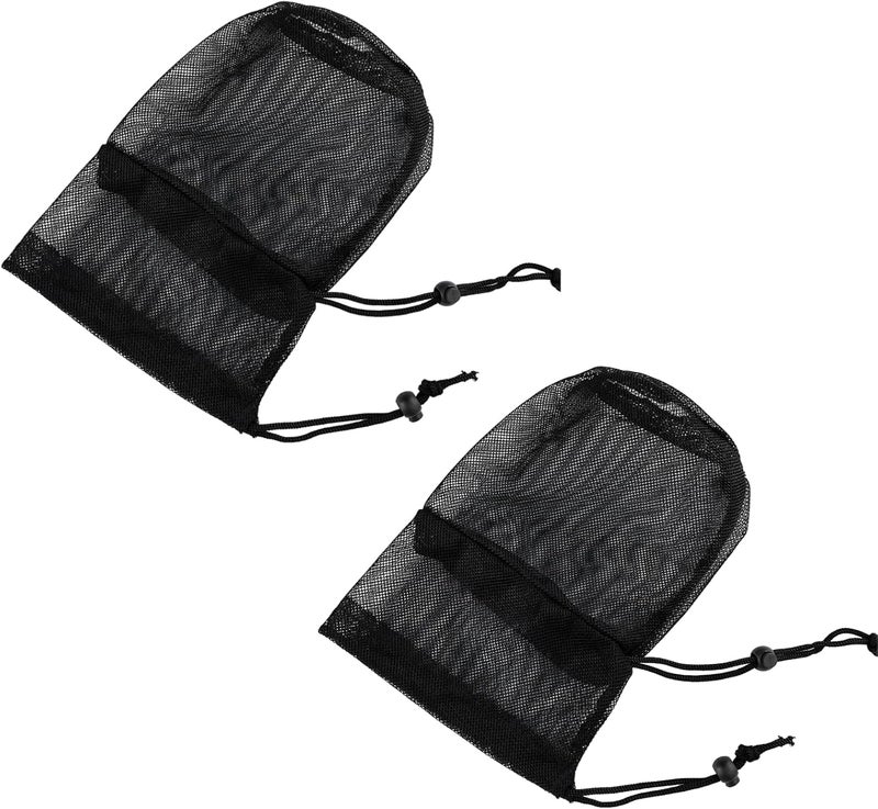 Black XL Dog Face Protector, Polyester Mesh 17.7 X 16.5 in, Blocks Insect Bites and Harmful Substances - Image 1
