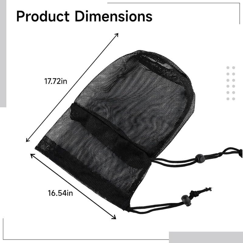Black XL Dog Face Protector, Polyester Mesh 17.7 X 16.5 in, Blocks Insect Bites and Harmful Substances - Image 3