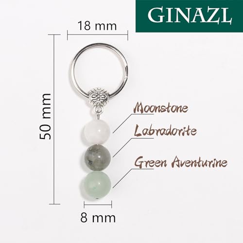 GINAZL New Beginnings Gifts for Women, Natural Crystals Keychain Coworker Leaving Gift for Women Going Away Gift for Friends Farewell Gifts for Coworkers Divorce souvenir (NB) - Image 2