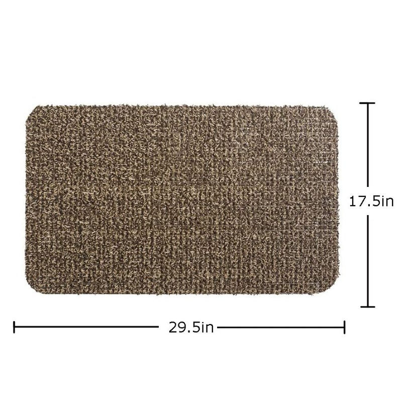 Clean Machine آلة تنظيف 10376910 سجادة مدخل لالتقاط الأوساخ عالية الحركة، 17.5" × 29.5"، شاطئ رملي - Image 5