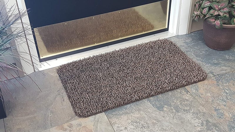 Clean Machine آلة تنظيف 10376910 سجادة مدخل لالتقاط الأوساخ عالية الحركة، 17.5" × 29.5"، شاطئ رملي - Image 4