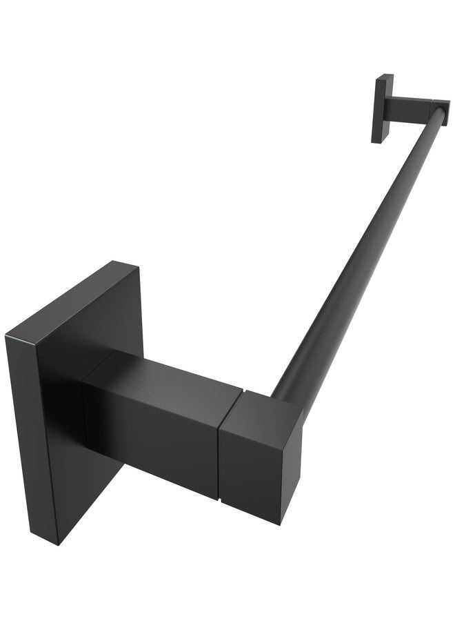 RUACQ Towel Bar 24inch, Towel Racks for Bathroom, 304 Stainless Steel Towel Holder Wall Mounted, Heavy Duty Bathroom Decor Towel Rod (Matte Black) - Image 1