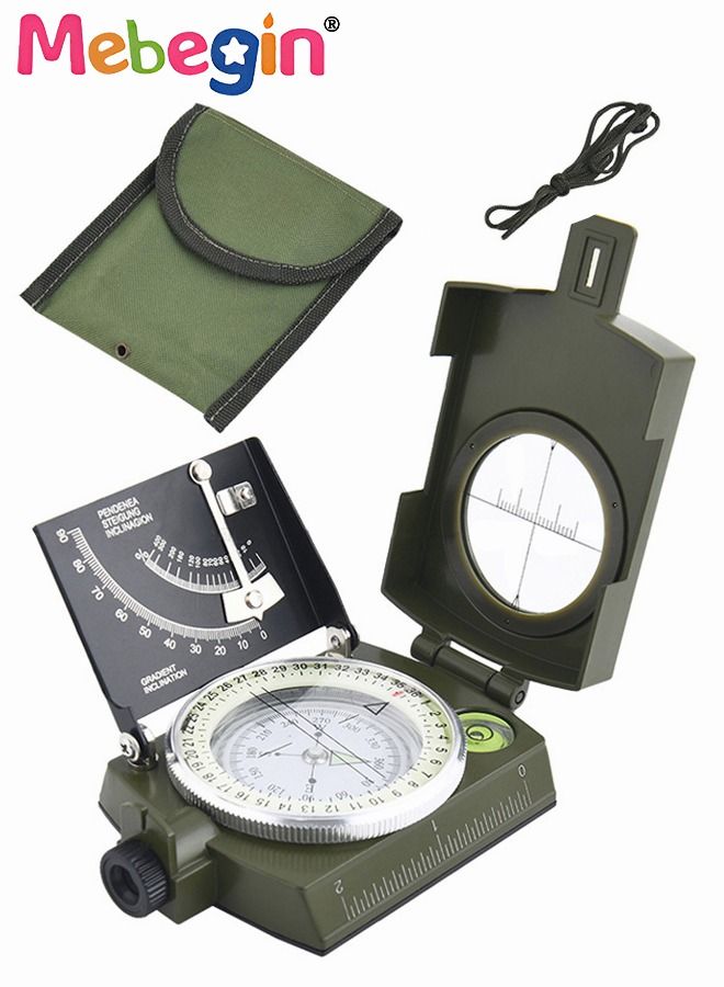 MEBEGIN Multifunctional Outdoor Luminous Compass with Scale Level Meter Vertical Dial Slope Meter - Image 1