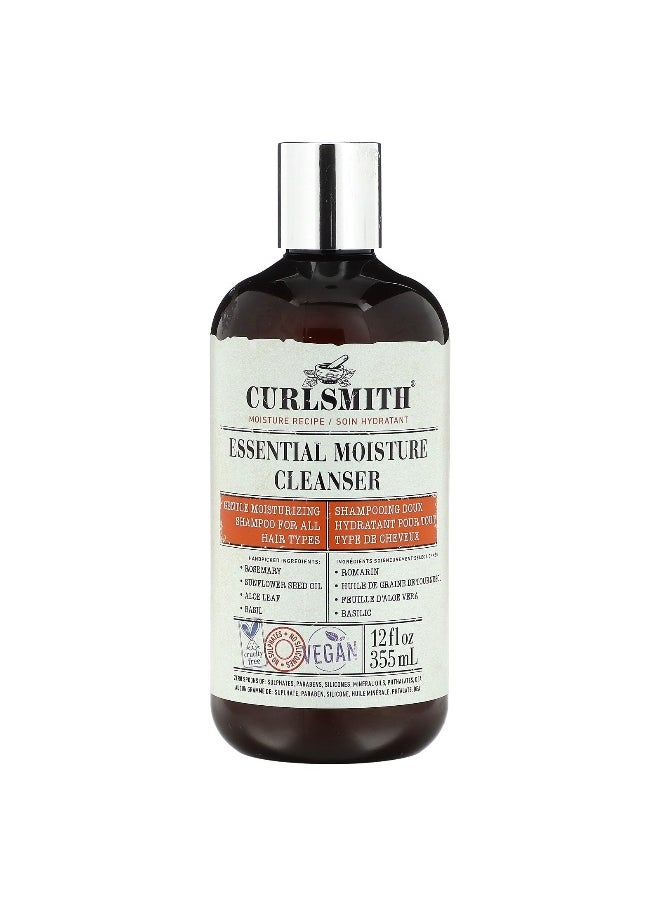 CURLSMITH - Curlsmith, Essential Moisture Cleanser, For Al Hair Types, 12 fl oz (355 ml) - Image 1