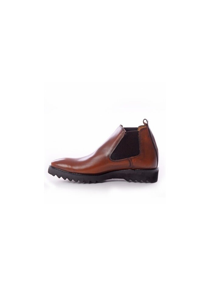 Mr.joe Genuine Leather Chelsea Boots Brown For Men 3912 - Image 2