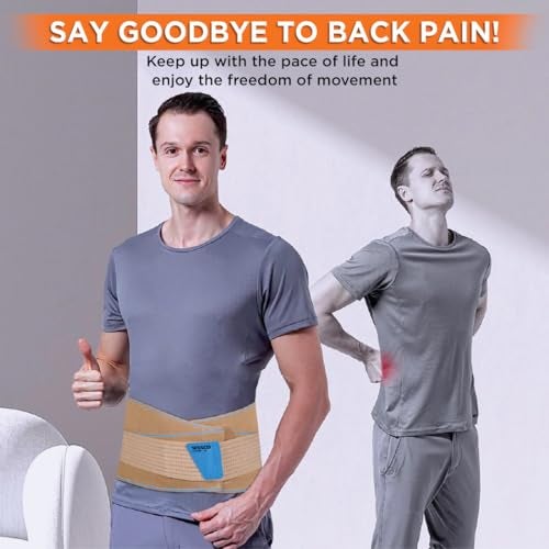 Vissco Sacro Lumbar Belt (Mild Support), Back Support for the Lumbar Spine, Pain Solution for Back and Abdomen - XX-Large (Beige) - Image 5