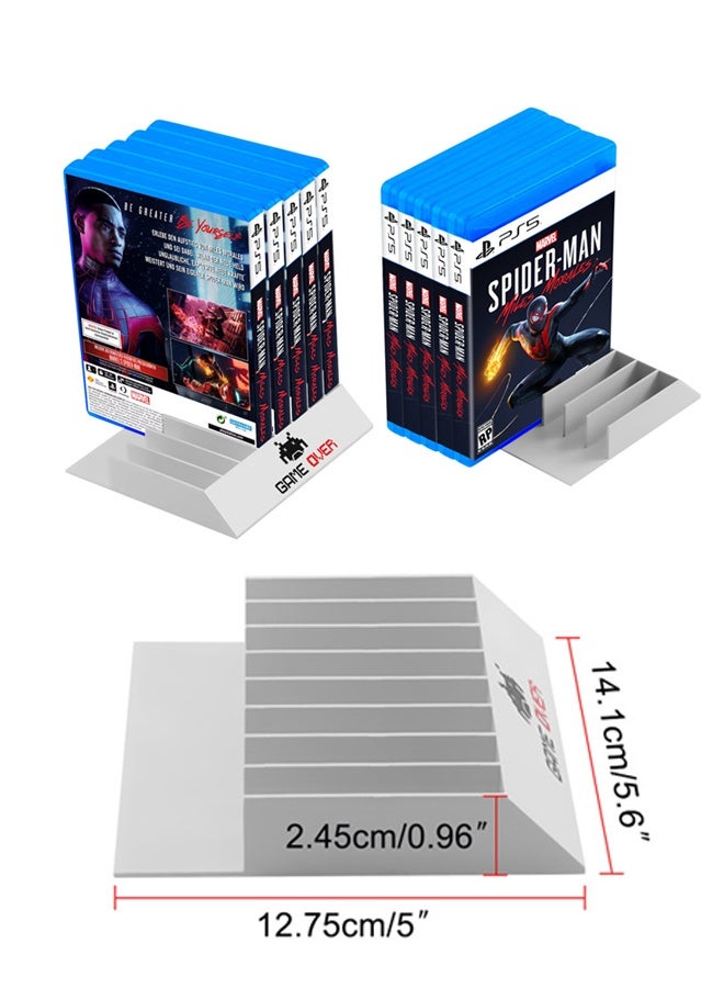 White Game Organizer,Universal Video Game Storage Tower For Ps5, Ps4, Ps3, Nintendo Switch, Xbox One, Xbox Series S/X - White Video Game Holder Organizer Stand With 8 Cd Case Storage,Playstation Disk Organizer Stand Base,Dust Cover, Cartridge Holder For Organizing & Displaying - Image 2