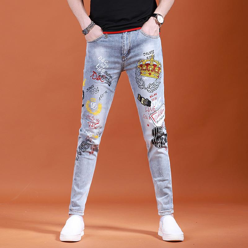 Unisex Casual Daily Denim Jeans - Image 1