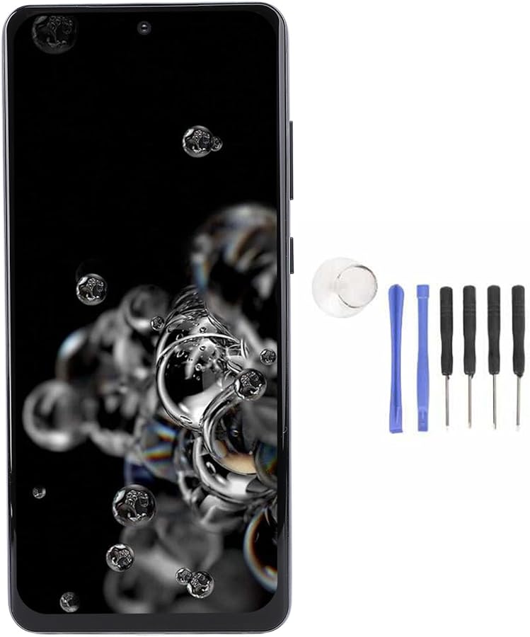 استبدال شاشة سامسونج جالاكسي إس 20 الترا مقاس 6.9 بوصة مع إطار أسود G988B G988U - Image 1