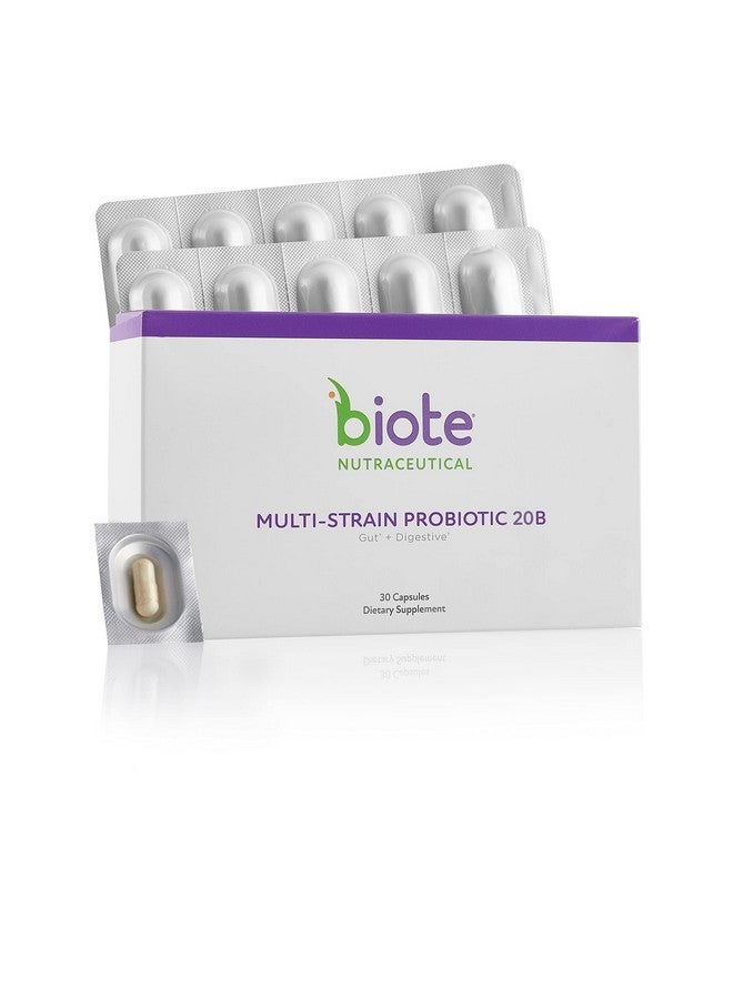 bioTE Nutraceuticals Multistrain Probiotic 20B Gut + Digestive (30 Capsules) - Image 3