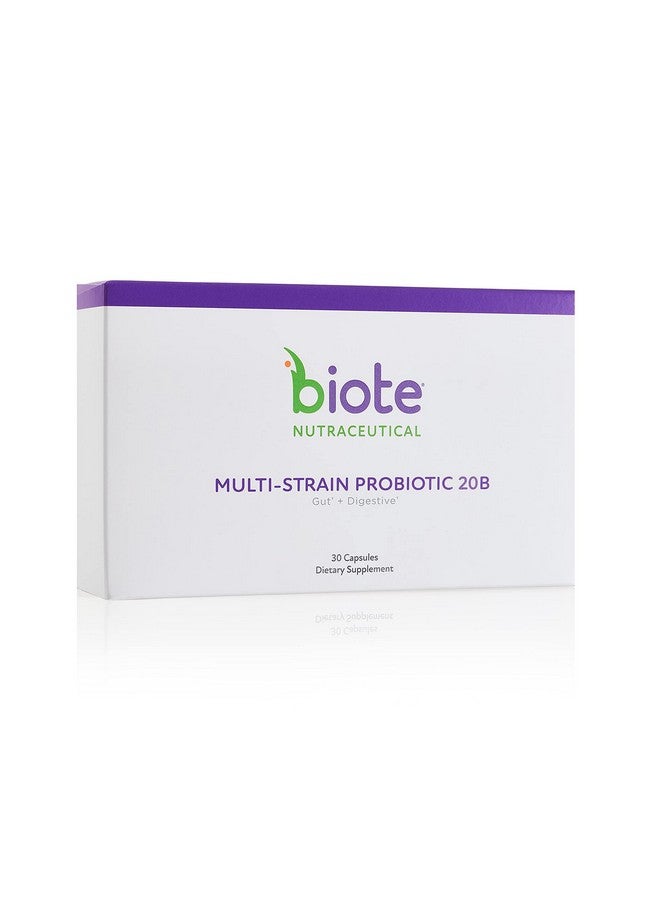 bioTE Nutraceuticals Multistrain Probiotic 20B Gut + Digestive (30 Capsules) - Image 2