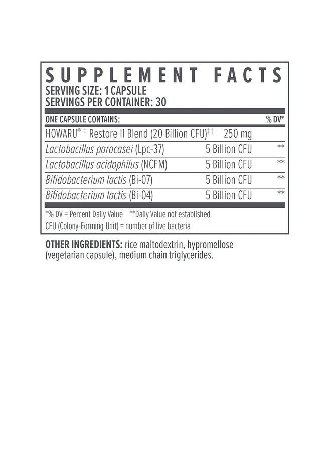 bioTE Nutraceuticals Multistrain Probiotic 20B Gut + Digestive (30 Capsules) - Image 5