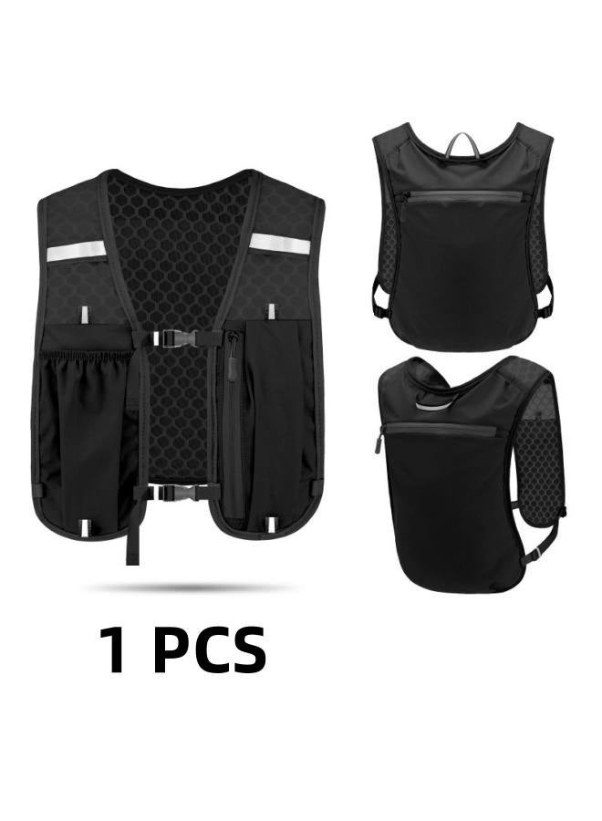 Running Hydration Vest Breathable Adjustable Runner Rucksack Water Pack Lightweight for Camping Biking Jogging Mountaineering - Image 1