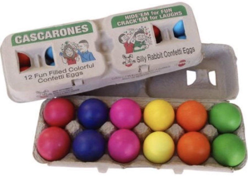 yinat Silly Rabbit Confetti Eggs, Cascarones, 1 Doz., (Pack of 6 - Total 72 Eggs) - Image 2